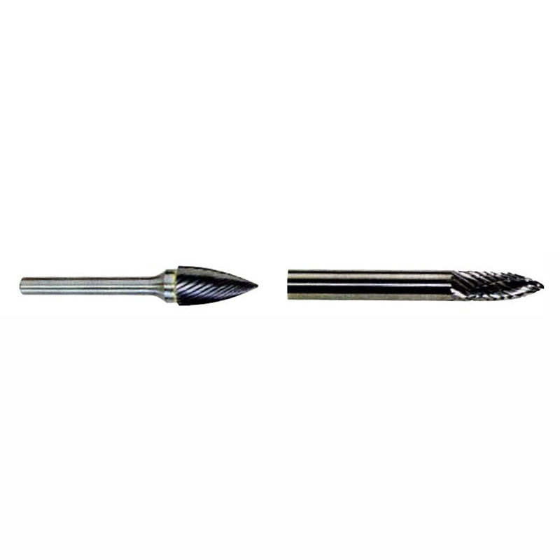 Carbide Burr Sets For Aluminum -Shape G-Three Pointed End