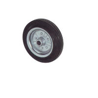 Industrial Rubber Casters Wheel With Steel Body