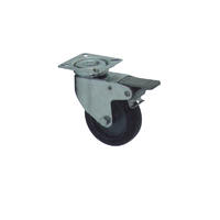 Swivel Caster Wheels With Steel Body And Brake